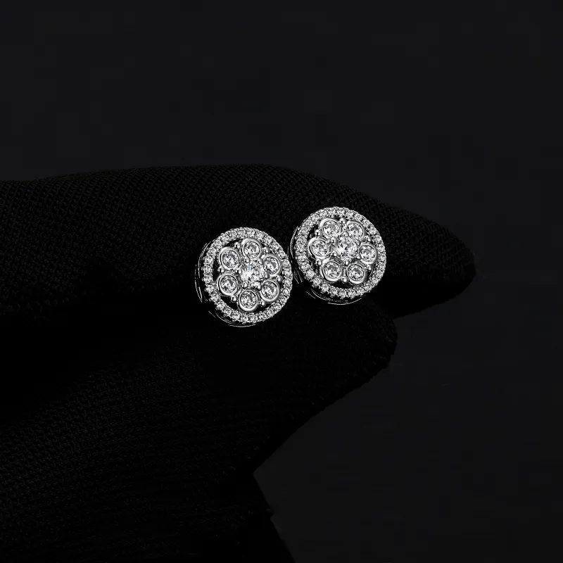 ICEGIANT 925 Sterling Silver Stud Earrings Unisex-8