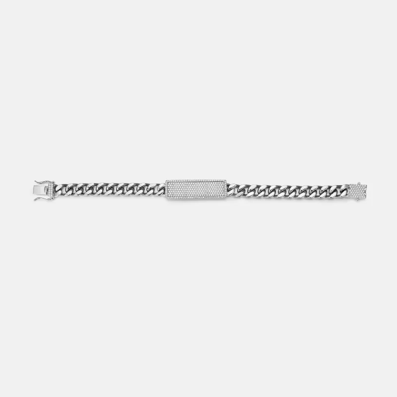 ICEGIANT Moissanite/S925 Silver/Titanium Steel Chain Bracelet Bracelets Men's-4
