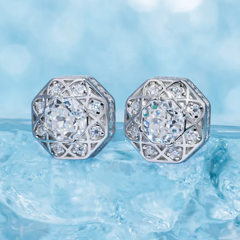 ICEGIANT S925 Silver Stud Earrings Unisex-6