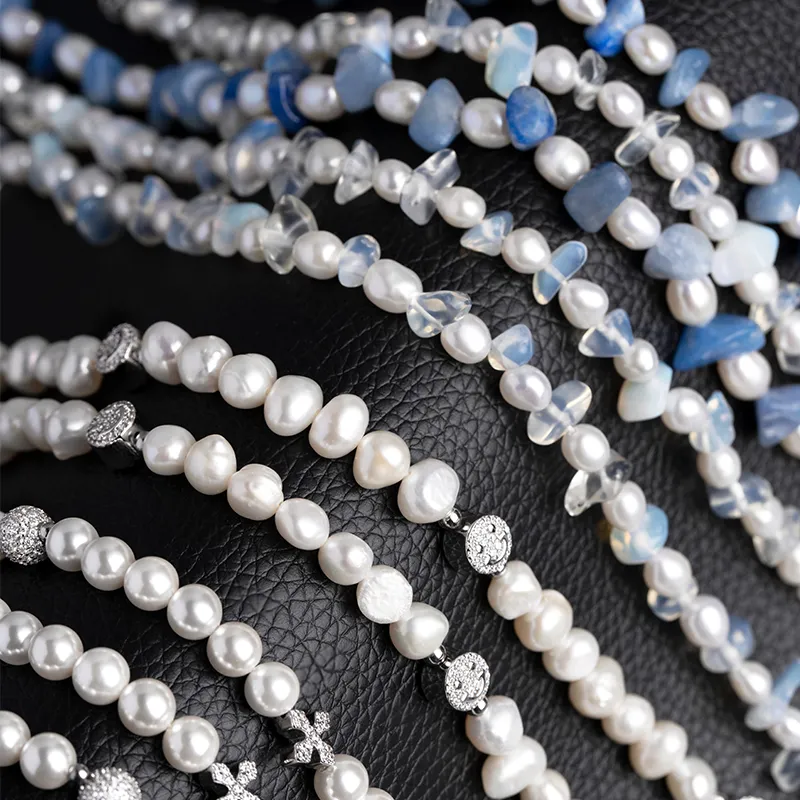 ICEGIANT Freshwater Pearl Necklaces Unisex-4