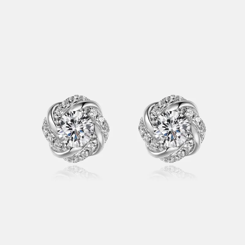 ICEGIANT 925 Sterling Silver Stud Earrings Women's-6