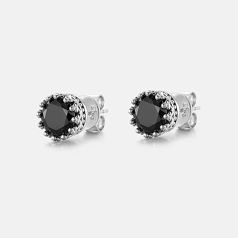 ICEGIANT 925 Sterling Silver Stud Earrings Unisex-5