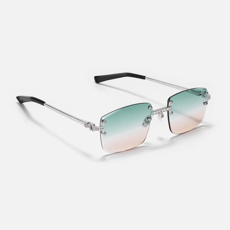 ICEGIANT 925 Sterling Silver Square Sunglasses Unisex-6
