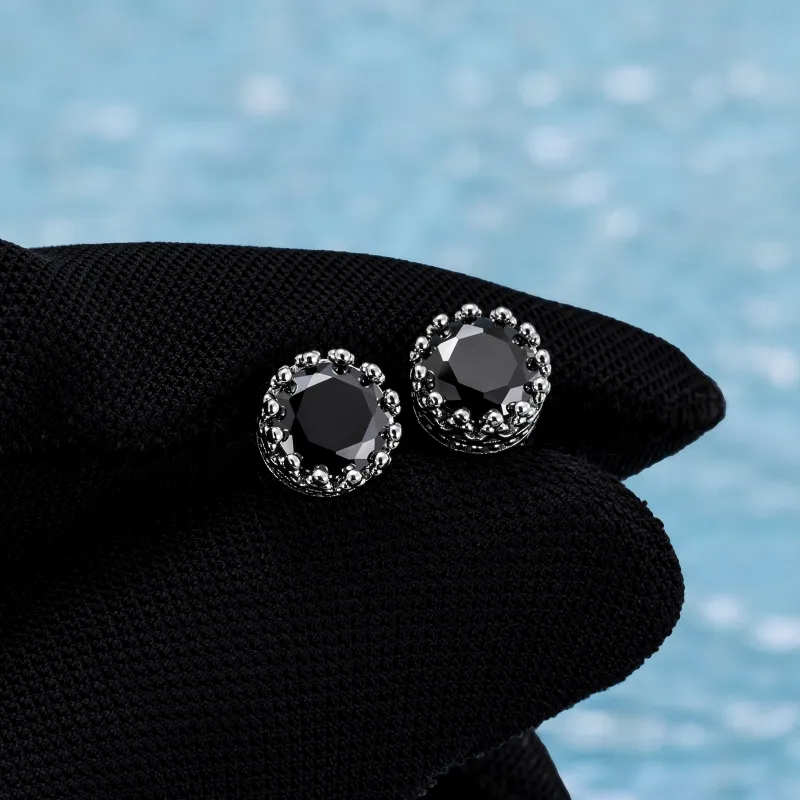 ICEGIANT 925 Sterling Silver Stud Earrings Unisex-6