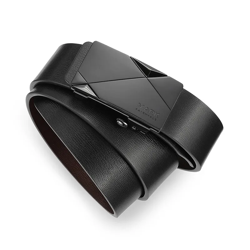 FAIRWHALE Cow Leather Belts Men's Width 3.4CM-11