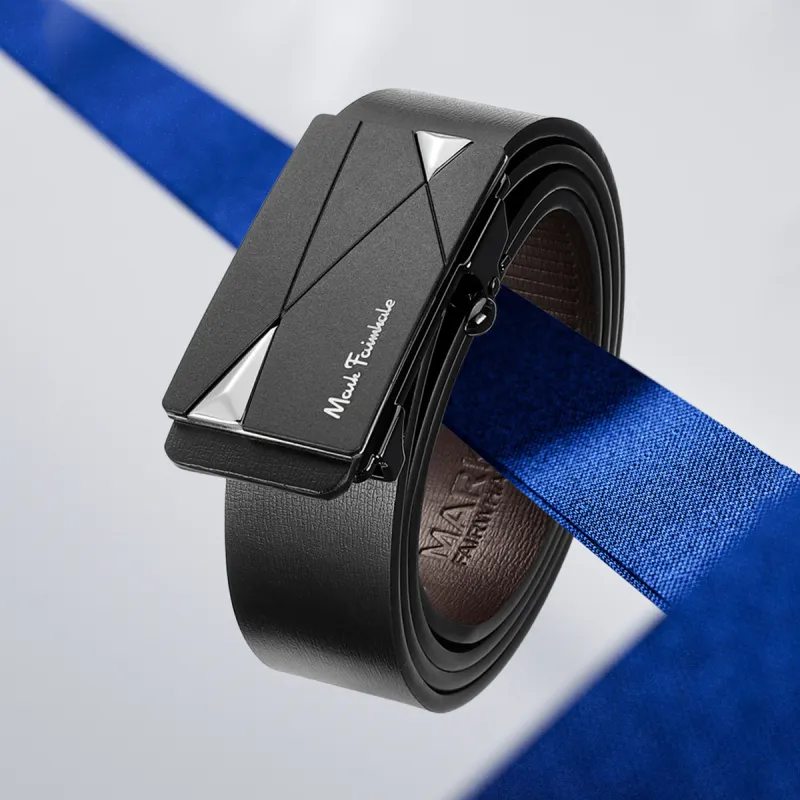 FAIRWHALE Cow Leather Belts Men's Width 3.4CM-6