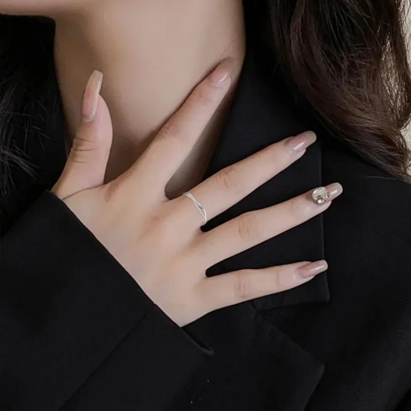 FANFRI Sterling Silver Rings Unisex-3