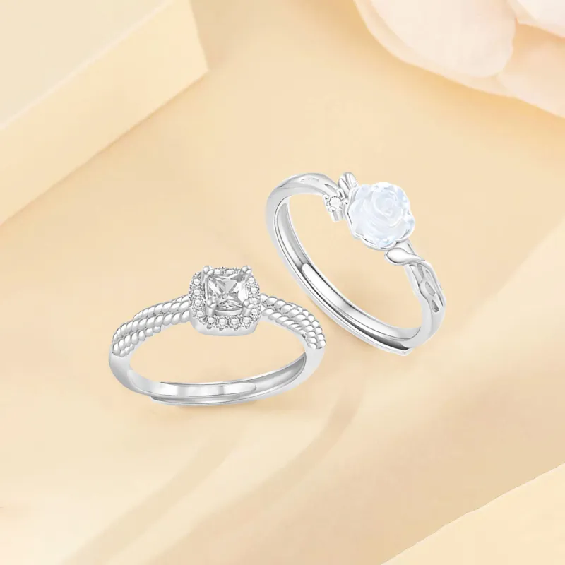 FANFRI Sterling Silver Rings Unisex-6