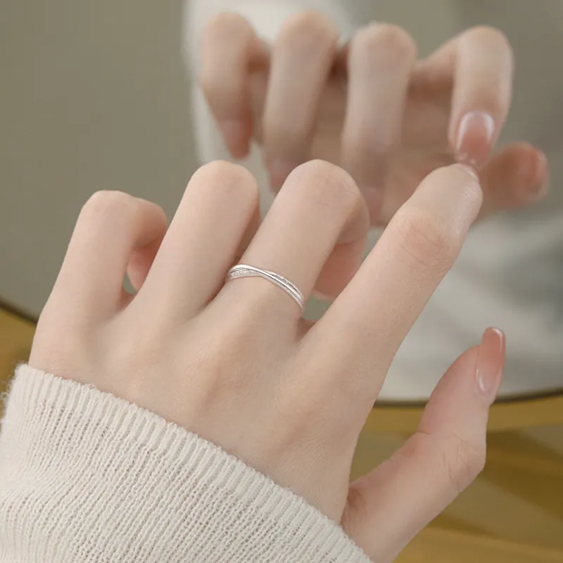 FANFRI Sterling Silver Rings Unisex-3