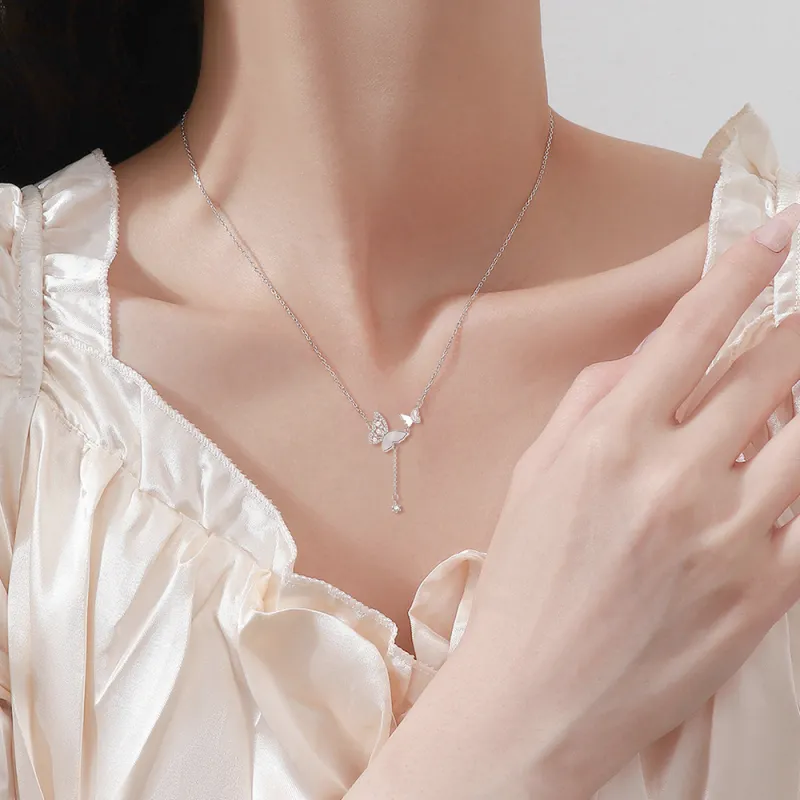FANFRI Sterling Silver Necklaces Women's-2