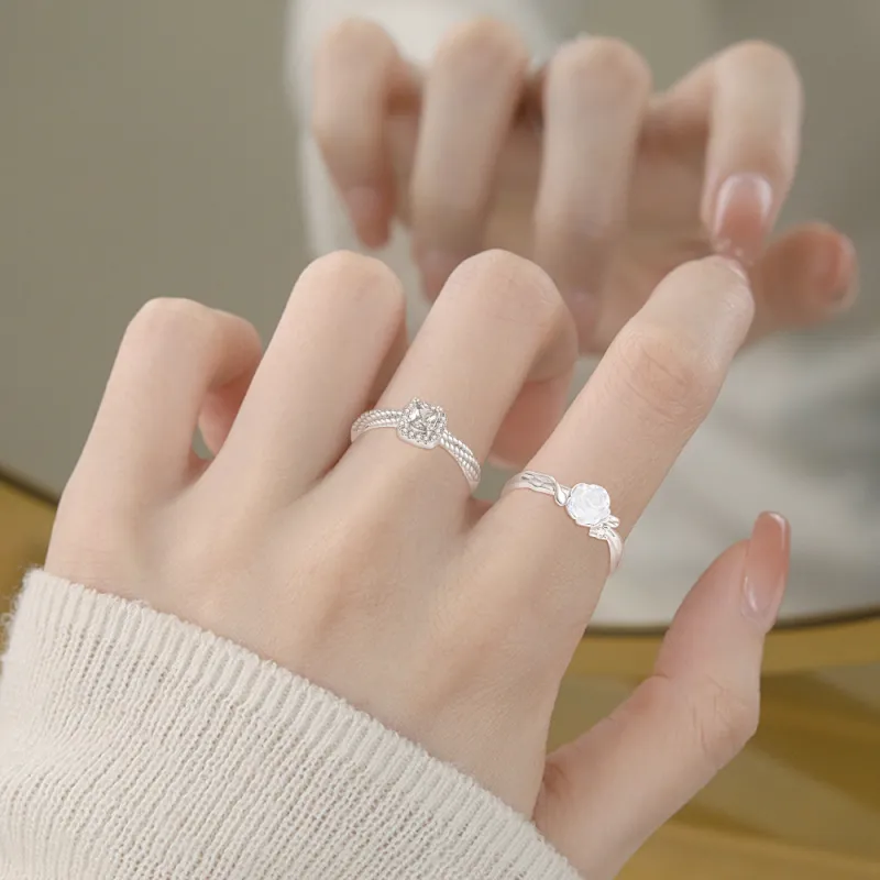 FANFRI Sterling Silver Rings Unisex-2