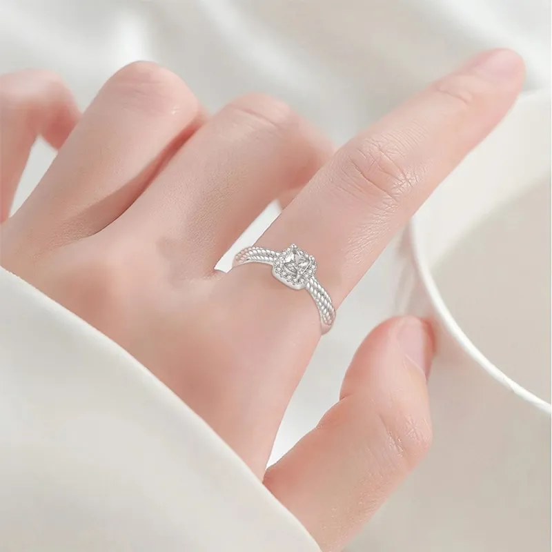FANFRI Sterling Silver Rings Unisex-1