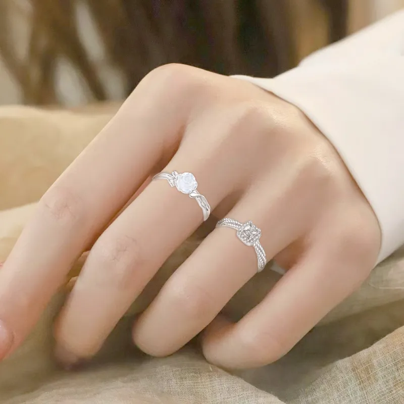 FANFRI Sterling Silver Rings Unisex-5