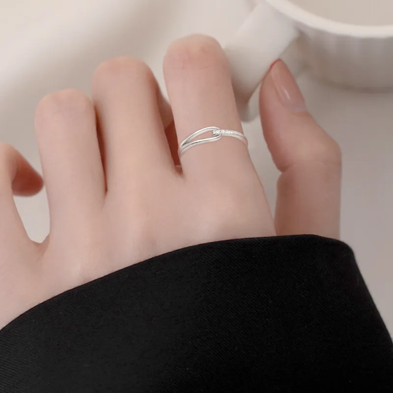 FANFRI Sterling Silver Rings Unisex-1