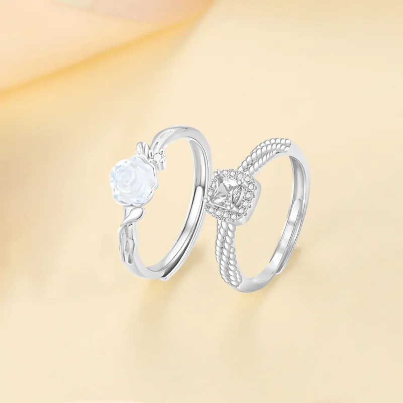 FANFRI Sterling Silver Rings Unisex-4