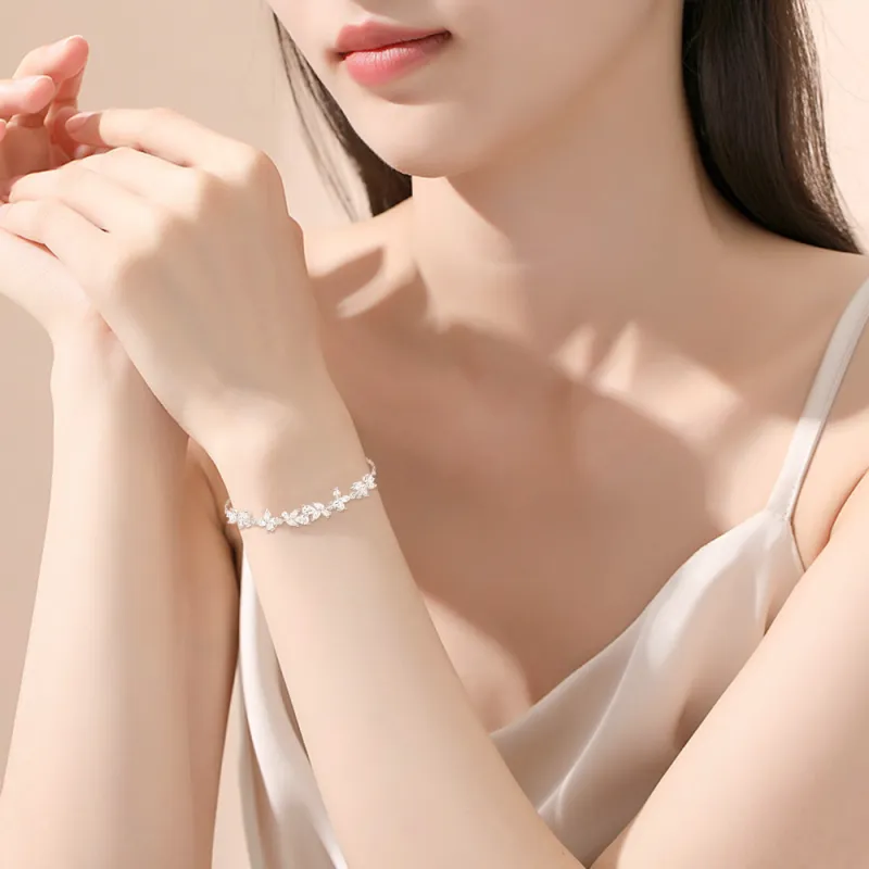 FANFRI Zircon Bracelets Women's Couple Bestie, Sweet Jewelry Love Box-1