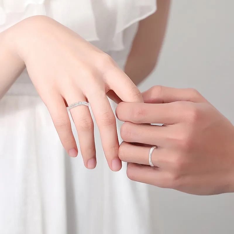 FANFRI Sterling Silver Rings Unisex Birthday Anniversary Gift Box-4