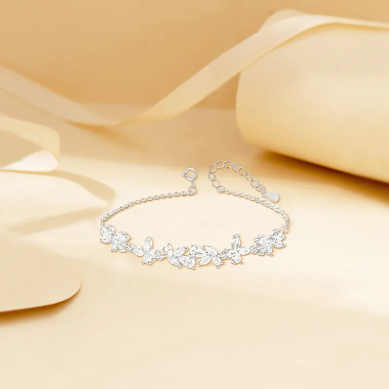 FANFRI Zircon Bracelets Women's Couple Bestie, Sweet Jewelry Love Box-2