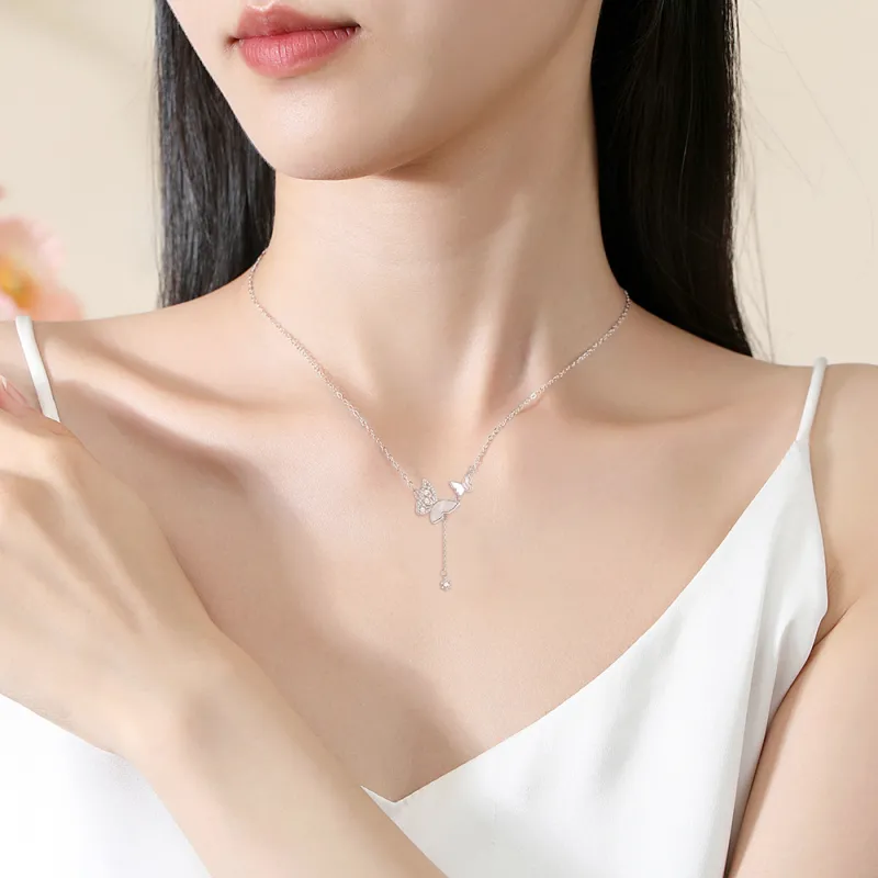 FANFRI Sterling Silver Necklaces Women's-3