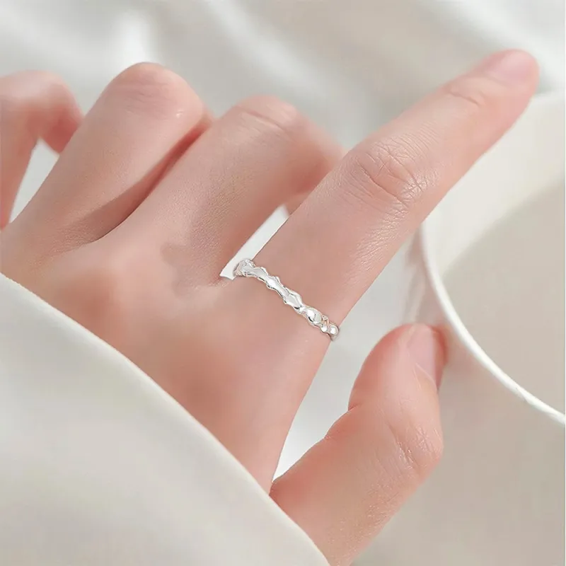 FANFRI Sterling Silver Rings Women's Birthday Gift For Girl Sweet Love Confession-1