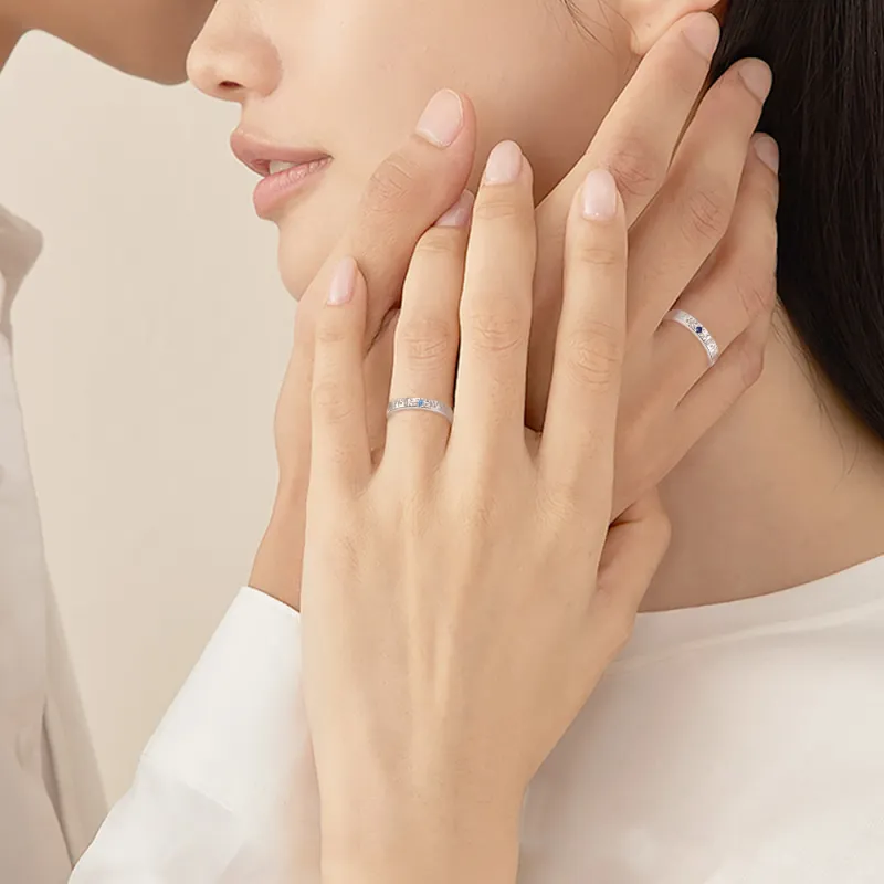 FANFRI Zircon Rings Unisex Love Confession Box-3