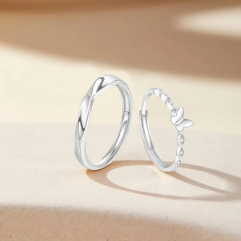 FANFRI Sterling Silver Rings Unisex Birthday Gift Box-4
