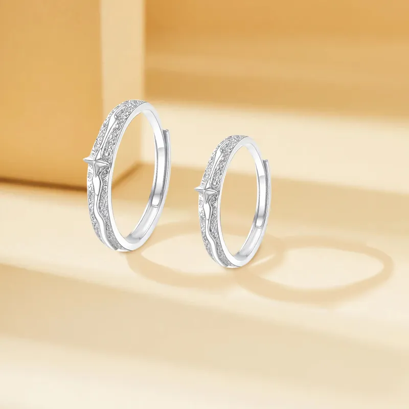 FANFRI Sterling Silver Rings Unisex Sweet Love Date Confession Box-2