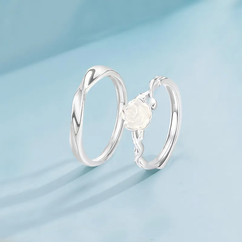 FANFRI Sterling Silver Rings Unisex Sweet Love Confession Box-4