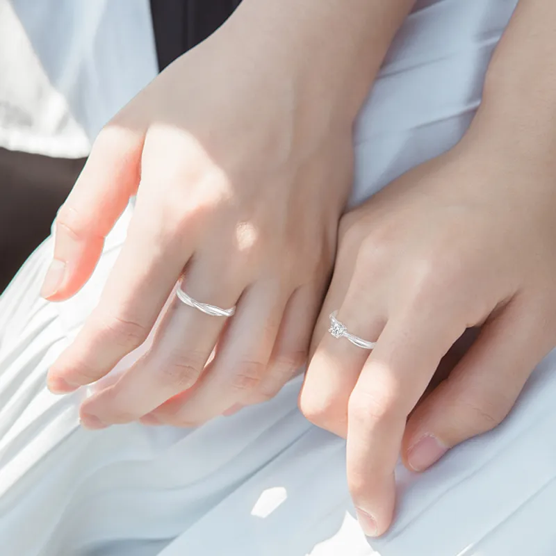 FANFRI Sterling Silver Rings Unisex-1