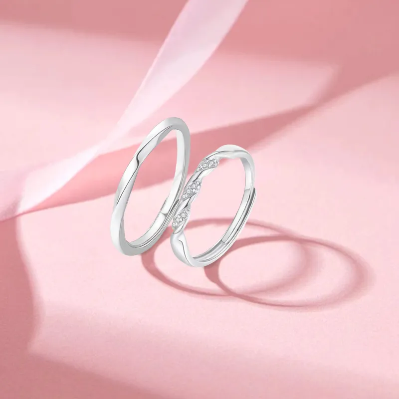 FANFRI Sterling Silver Rings Unisex Sweet Love Confession, Date Love Box-3