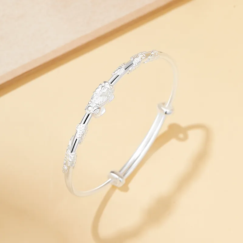MURSTER 999 Fine Silver Bangles Unisex-2