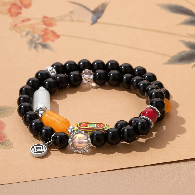 MURSTER Obsidian Jade Bracelets Women's-4