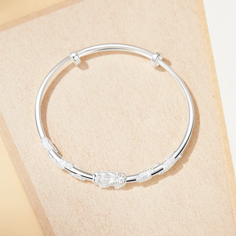 MURSTER 999 Fine Silver Bangles Unisex-1