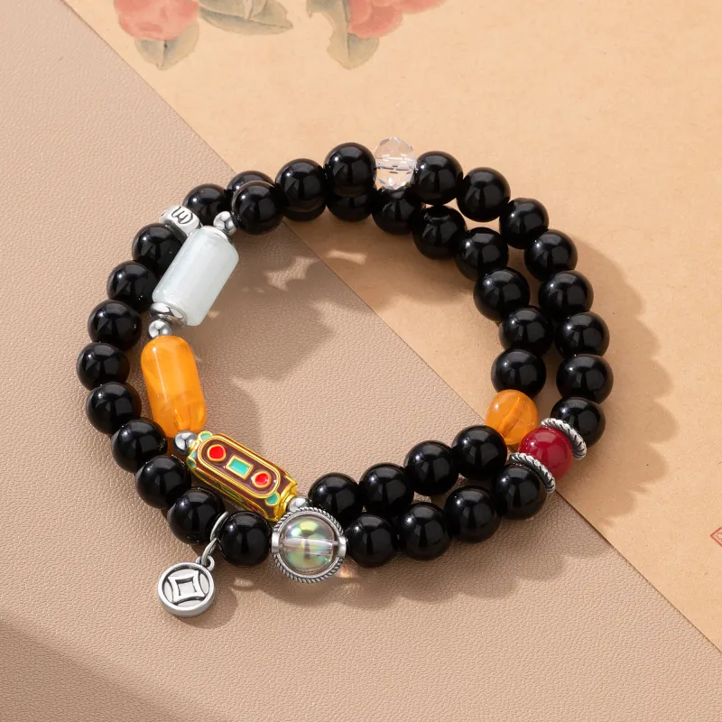 MURSTER Obsidian Jade Bracelets Women's-2