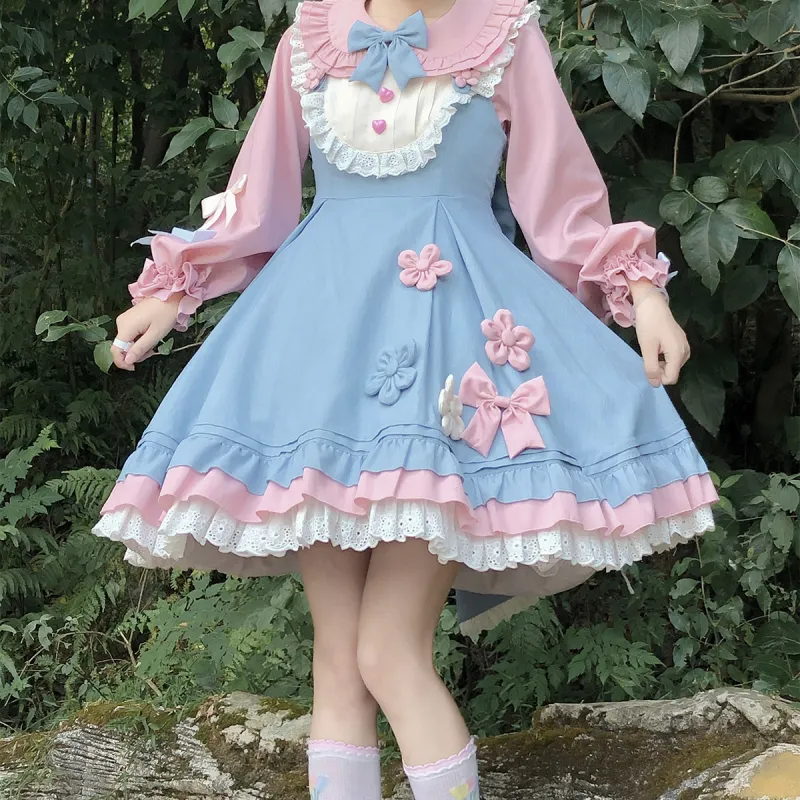BAOLEGEMAO Lolita Fashion Women's Blue-2