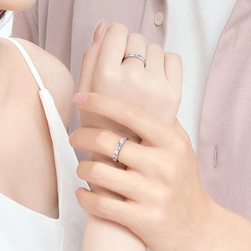 CARLHEIM S925 Silver Couple Rings Unisex-4