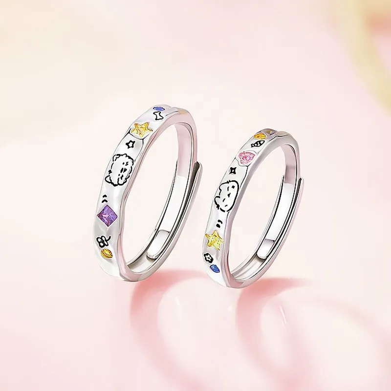 CARLHEIM S925 Silver Couple Rings Unisex-2