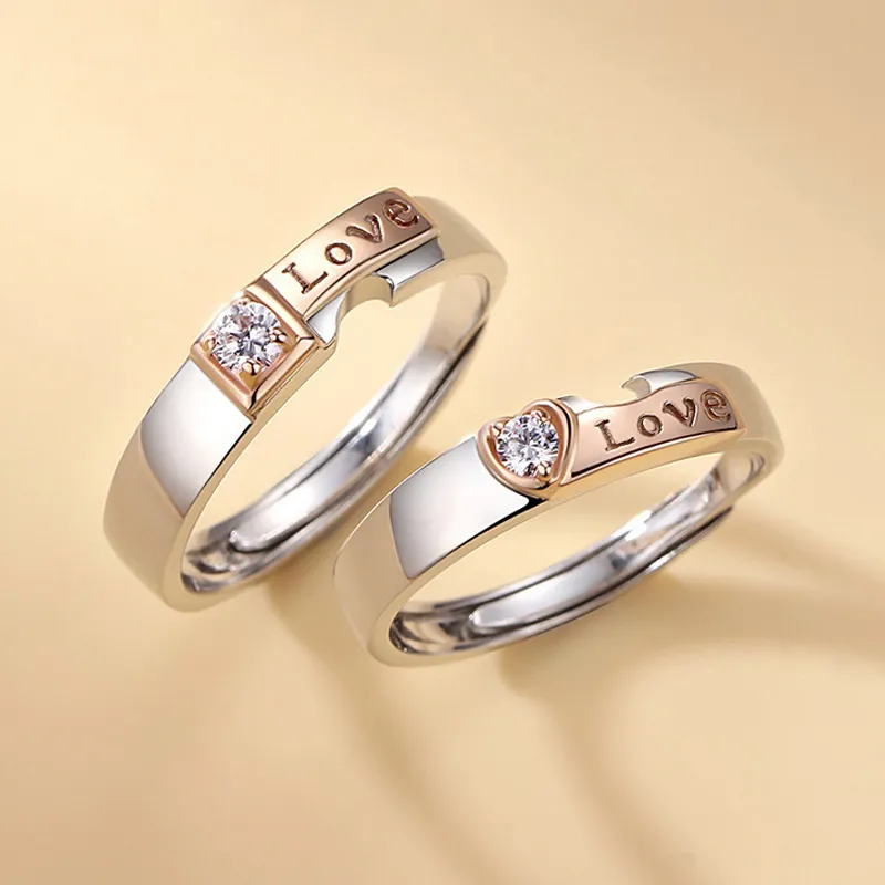 CARLHEIM S925 Silver Couple Rings Ring Unisex-2