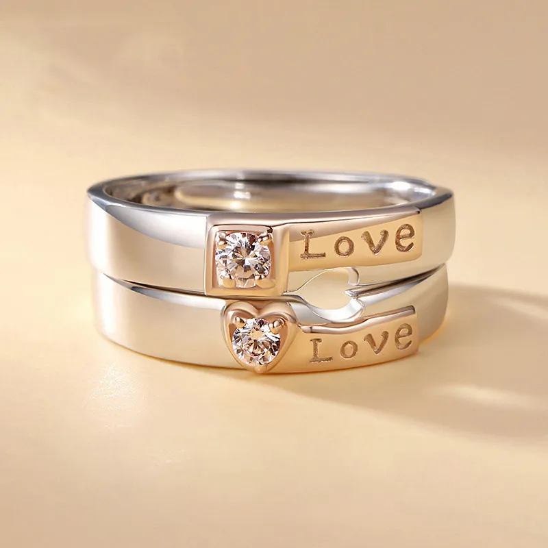 CARLHEIM S925 Silver Couple Rings Ring Unisex-1