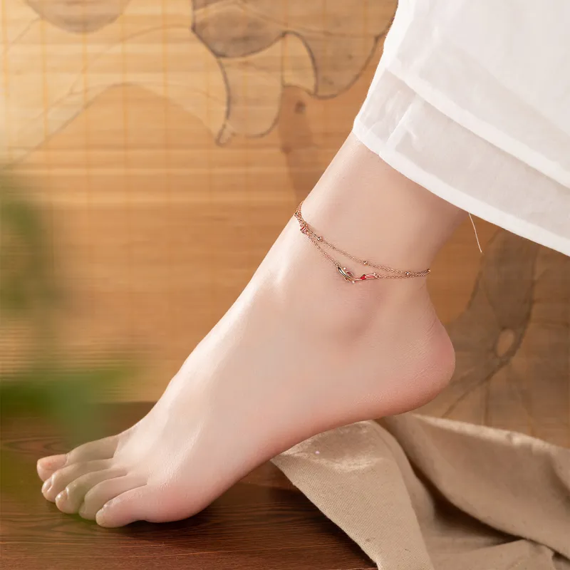 SFER S925 Silver Anklets Women's-2