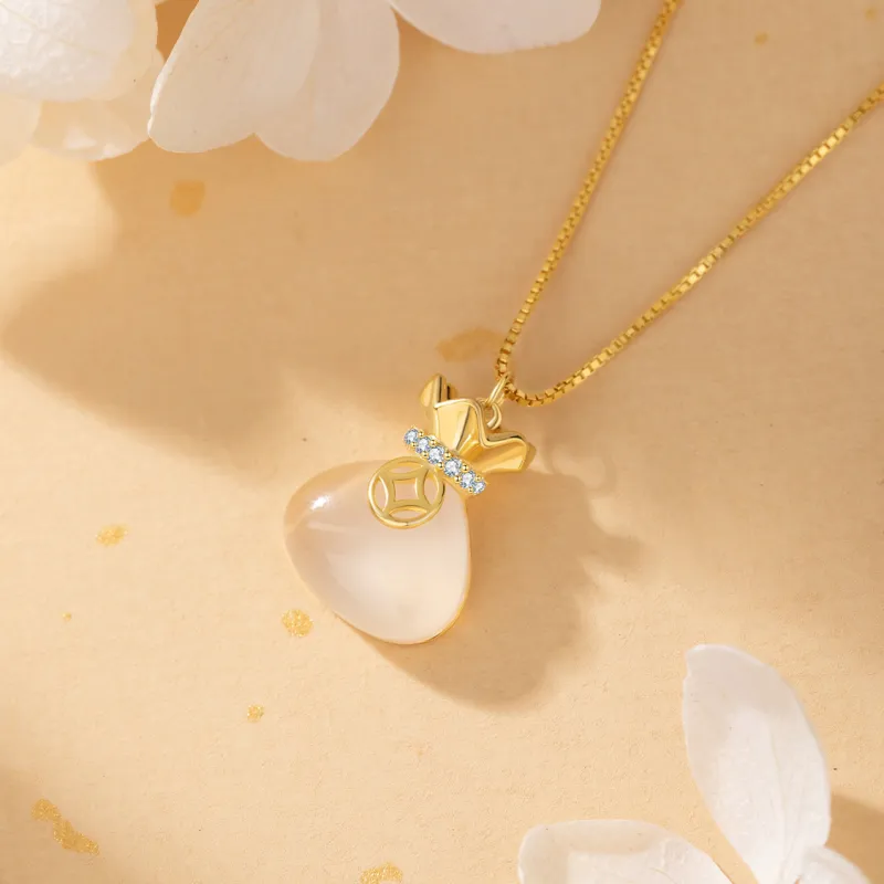 SFER Chalcedony Jade Necklaces Women's-1