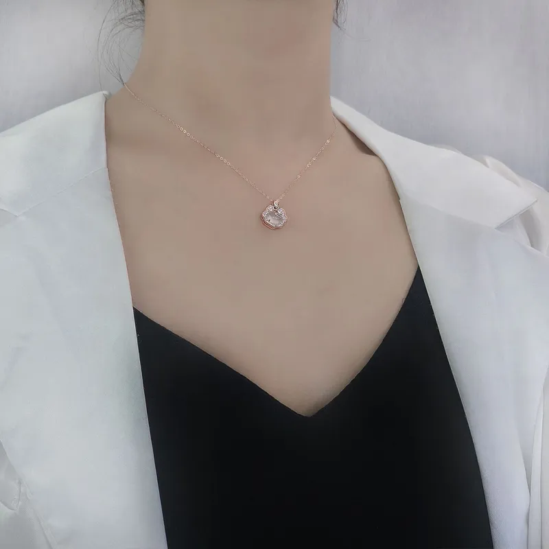 SFER Chalcedony Jade Necklaces Women's-16