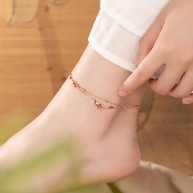 SFER S925 Silver Anklets Women's-1