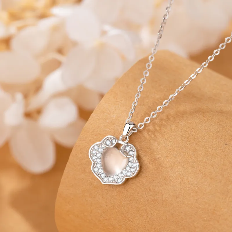 SFER Chalcedony Jade Necklaces Women's-13