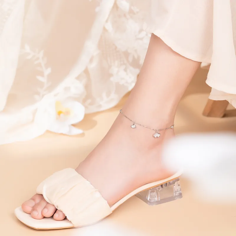 SFER S925 Silver Anklets Women's-3