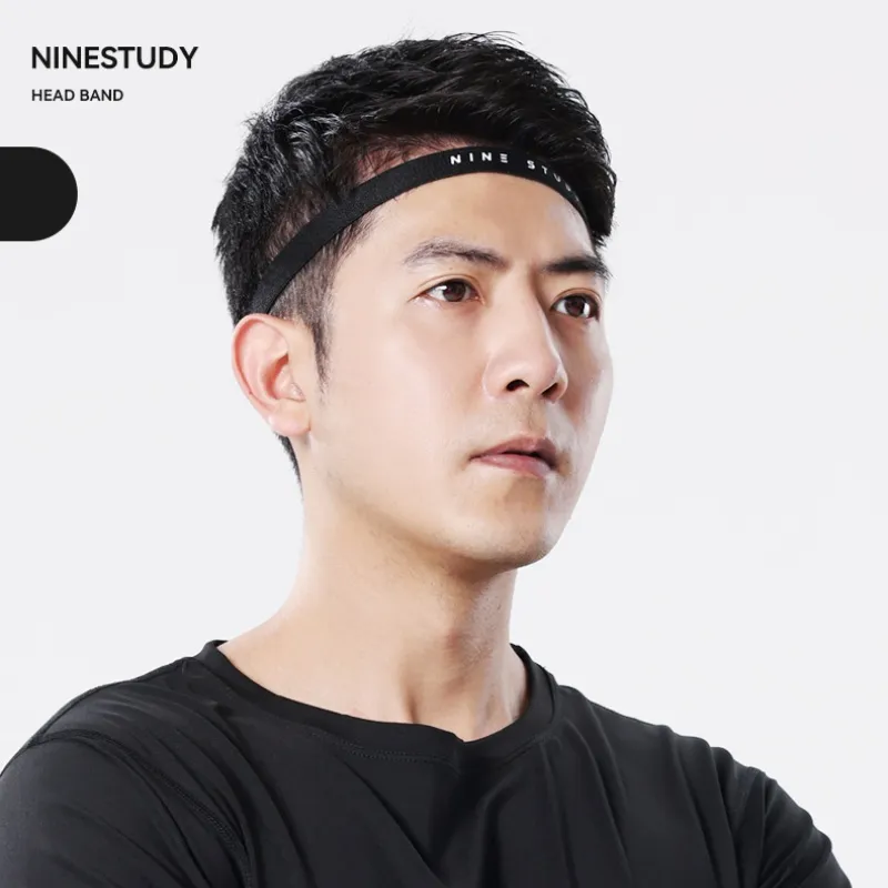 NINE STUDY Sweatbands Elastic Sweatband Outfit Balls Running Outdoor Sports Training Fitness Yoga Unisex-1