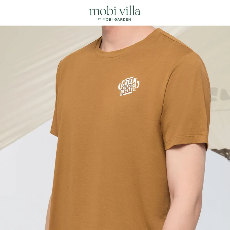 MOBI GARDEN Crew Neck Short Sleeved T Shirts Unisex-2