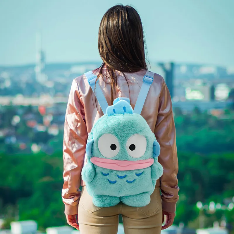 Sanrio Bunny Plush Velvet Backpack, Doll Plush Doll Unisex-2
