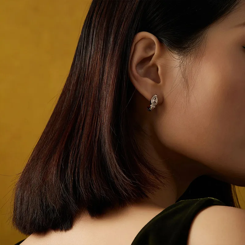 RiotLILY Synthetic Cubic Zirconia Hoop Earrings Drop Earrings Unisex-6