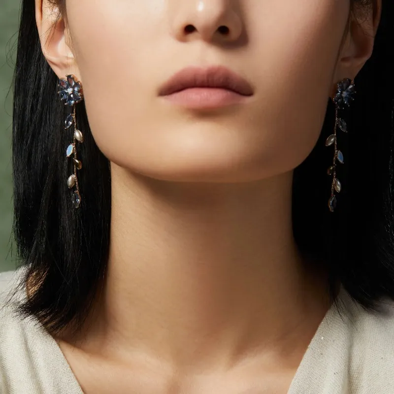 RiotLILY Premium Spring Fringe Earrings Fashionable Elegant Elegance Design Hoop Earrings Accessories Women's-2